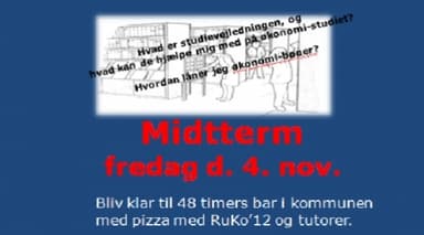 Midtterm arrangement fredag d. 4 november kl. 15.30