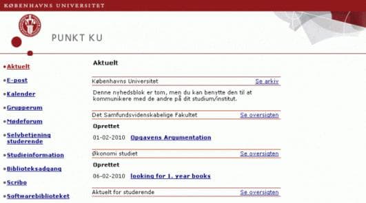 Nyt intranet på KU